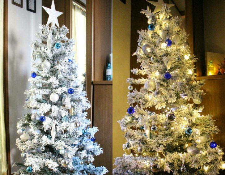 安く オシャレに クリスマス仕様に クリスマスツリーを飾りました